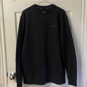 Vans all black crewneck sweatshirt with skull on the back men’s size M
